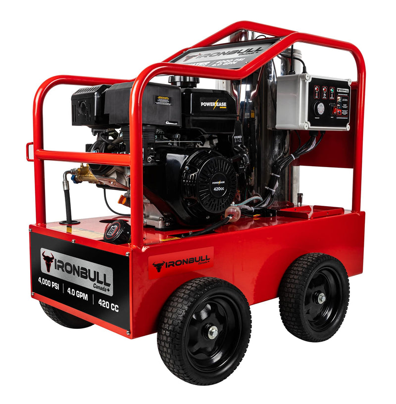 2025 IRONBULL 4000 PSI HOT WATER PRESSURE WASHER (Included a Pre-Delivery Inspection and Battery)