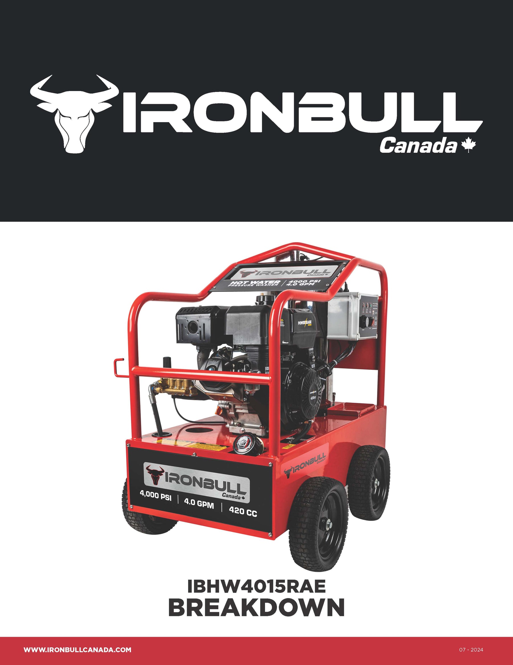 IRONBULL PARTS BREAKDOWN
