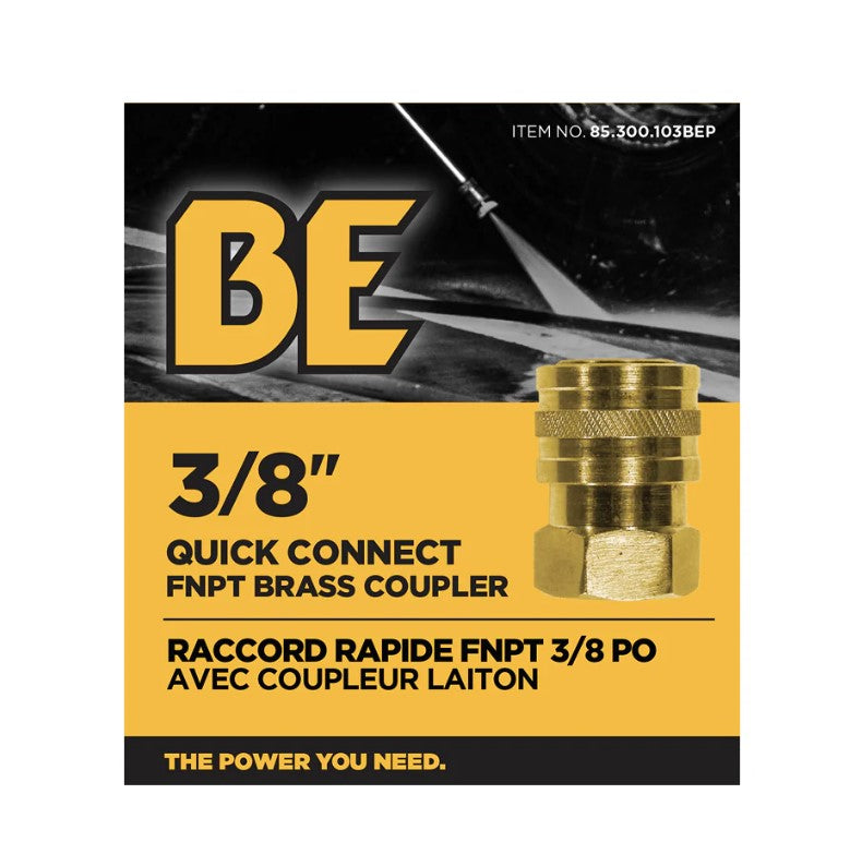 Coupler 3/8 QC FNPT PKG