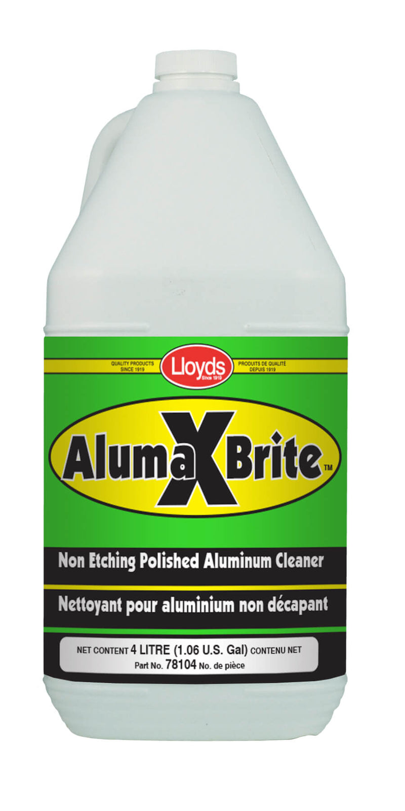 IRONBULL AlumaXBrite Non Etching Polished Aluminum Cleaner