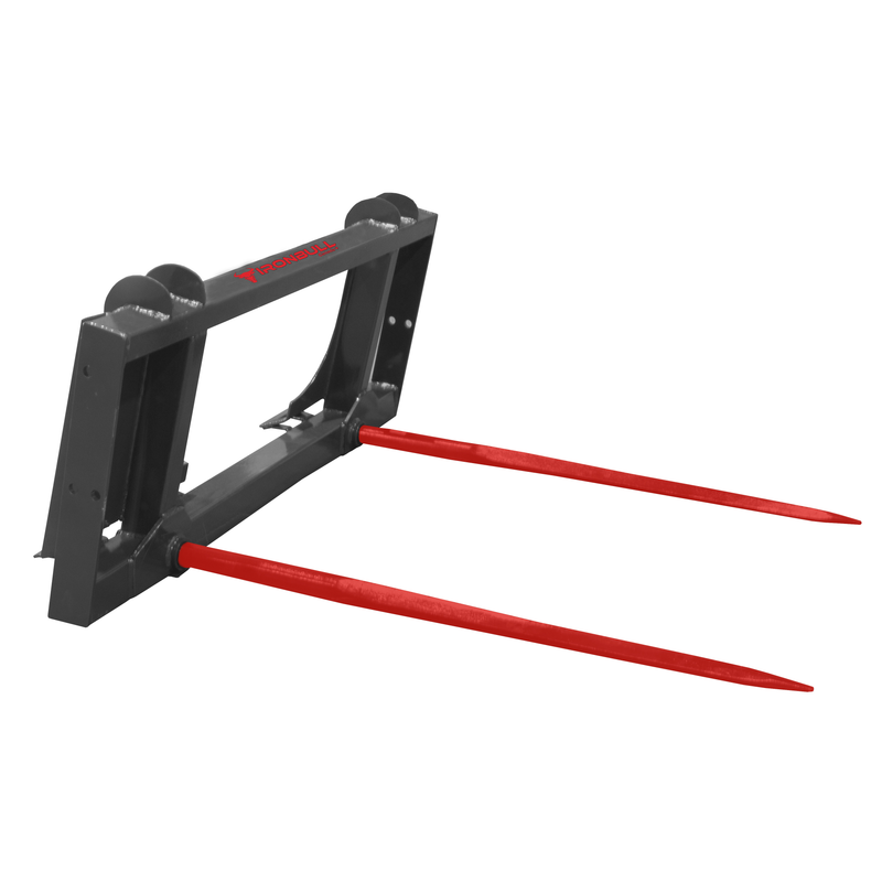 IRONBULL Skid Steer Mount Double Prong Bale Spear