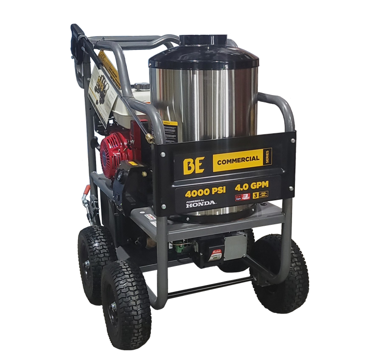 IRONBULL'S BE Comet 4000 PSI - 4.0 GPM Hot Water Pressure Washer Honda GX390 Engine(Commercial‑Grade - PDI & Battery Included)