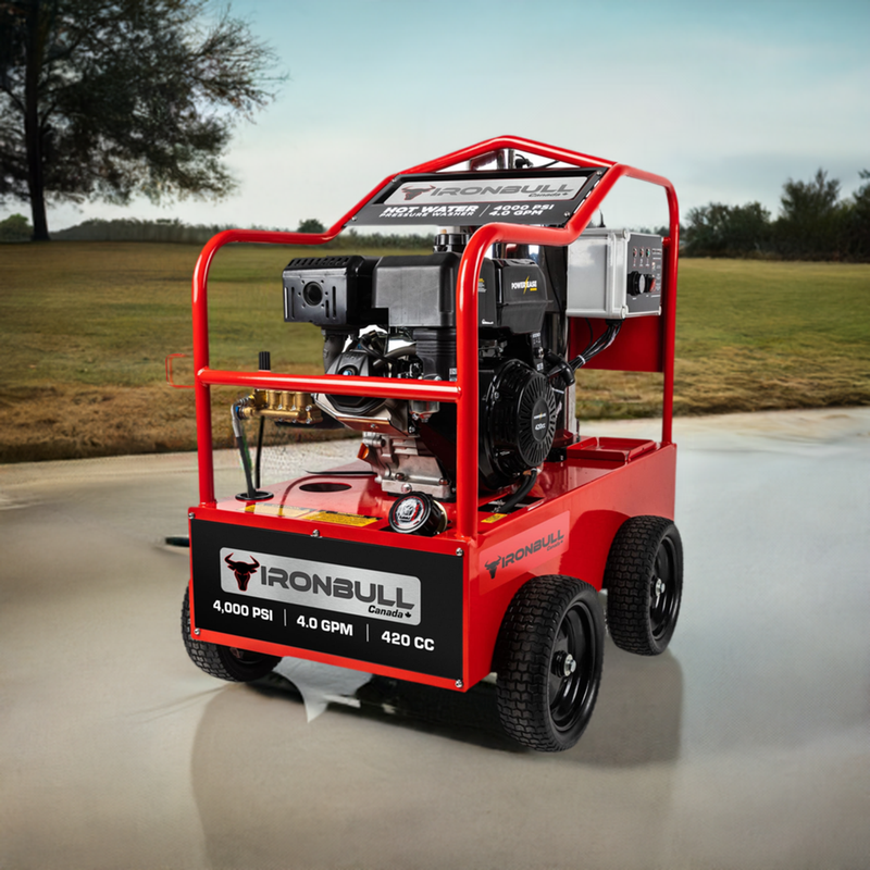 2025 IRONBULL 4000 PSI HOT WATER PRESSURE WASHER (Included a Pre-Delivery Inspection and Battery)